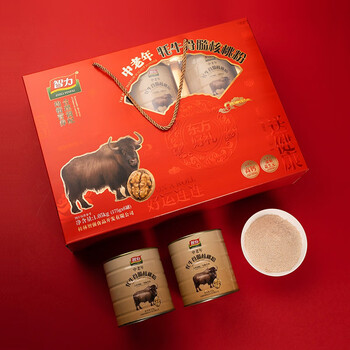 智力中老年牦牛骨髓核桃粉礼盒1050g五谷代餐粉中秋节送长辈礼品 智力中老年牦牛骨髓核桃粉礼盒1050g五谷代餐粉中秋节送长辈礼品