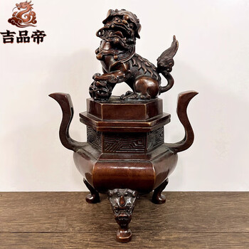狮子铜香炉价格报价行情- 京东
