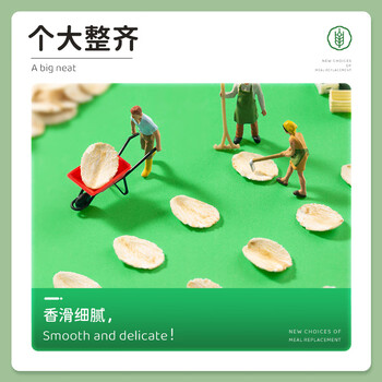 塞宝雪花大燕麦片700g/袋0添加裸燕麦营养谷物绿色食品冲泡即食