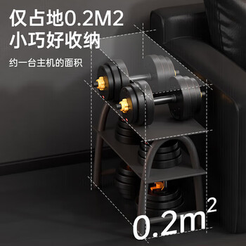 李宁哑铃男士可调节健身器材杠铃套装家用亚玲快速可拆卸包胶10kg 李宁哑铃男士可调节健身器材杠铃套装家用亚玲快速可拆卸包胶10kg