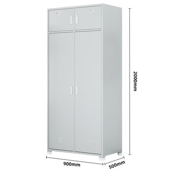 奈高（NAIGAO）更衣柜加厚铁皮柜宿舍衣帽物品柜双人柜