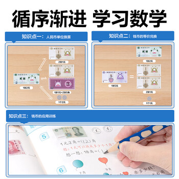 得力（deli）一二年级认识人民币学习教具同步课本仿真钱币学具纸币票样钱币元角分换算开学文具生日礼物