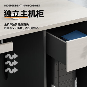 奈高(NAIGAO)电脑桌办公桌员工桌职员位员工工位板式写字台现代简约书桌1.4米 奈高(NAIGAO)电脑桌办公桌员工桌职员位员工工位板式写字台现代简约书桌1.4米