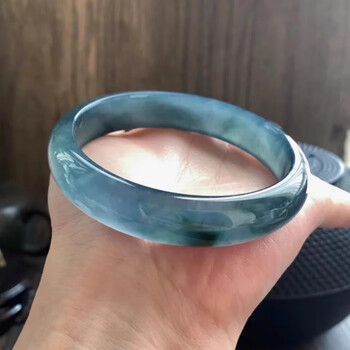 蓝水飘花翡翠手镯价格报价行情- 京东