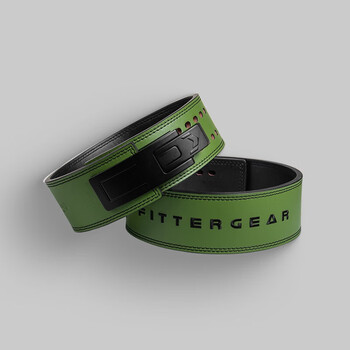 FITTER GEAR执炼力量举健身腰带快扣深蹲硬拉牛皮杠杆挺举重健美护具男护腰带
