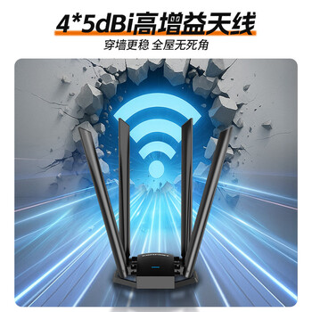 COMFAST 1300M免驱5g双频USB无线网卡高增益天线千兆穿墙电脑wifi接收器台式机专用笔记本发射WU785AC