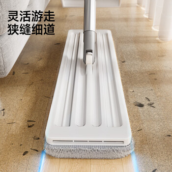 五月花平板拖把40CM杆长120CM共2块布家用一拖净墩布免手洗干湿两用 五月花平板拖把40CM杆长120CM共2块布家用一拖净墩布免手洗干湿两用