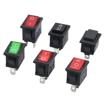 瀚时恒业 KCD1船型翘板开关 15*21电热超锅饮水机电子称 船形按键电源开关 15X21 2脚2档 红色 斜面 无字（200个）