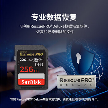 闪迪(SanDisk)256GB SD内存卡 4K V30 U3 C10 相机存储卡 读速200MB/s 写速140MB/s 微单/单反相机内存卡 闪迪(SanDisk)256GB SD内存卡 4K V30 U3 C10 相机存储卡 读速200MB/s 写速140MB/s 微单/单反相机内存卡