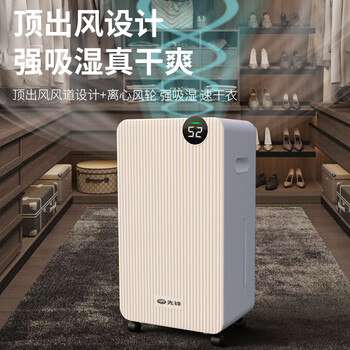 先锋（SINGFUN）除湿机/抽湿机家用14升/天20-40㎡ 衣帽间烘干衣机书房吸湿器APP负离子除湿净化一体机CFS12B-25AZ