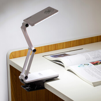 led折叠小台灯学习卧室床头阅读夹子台灯可充电式 6657款24颗灯珠(带