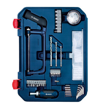 BOSCH家用多功能五金工具(108件)手动工具箱 家装维修桌椅拆装电脑拆机