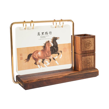 腾雄2026马年年货节台历新年礼物国潮商务流苏日历多功能月历桌面摆件打卡计划本年历公司企业定制