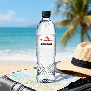 崂山锶-偏硅酸型 饮用天然矿泉水 会议用水 500ml*24瓶/整箱 热门商品