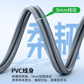 晶华3.5mm公对公AUX音频线 手机音响车载连接线平板笔记本电脑耳机车用音箱转换对录线 灰色1.5米A240E