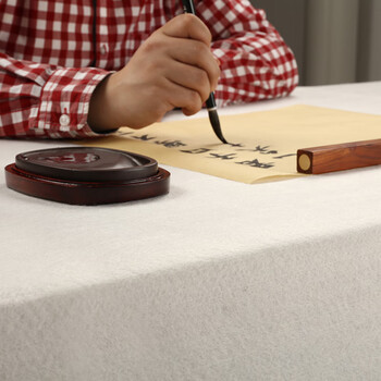 漢墨 加厚耐磨毛毡垫 初学者学生毛笔书法国画画毡白色120*240cm 文房四宝写毛笔字用毛毡布