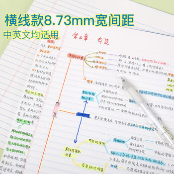 凯萨（KAISA）A3/40张大号拍纸本加厚试卷型笔记本思维导图横线记事本可撕刷题草稿本