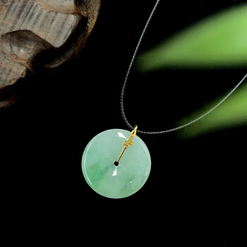 冰种翡翠18k金项链价格报价行情- 京东