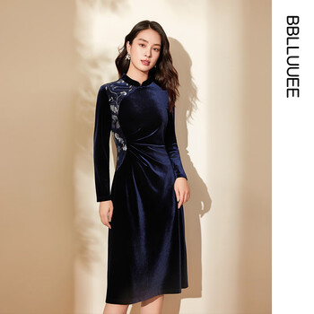 粉蓝衣橱连衣裙价格报价行情- 京东