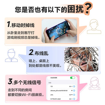 华为全屋WiFi6套装4双网口86面板AP+8口交换机 无线千兆一拖四家用ac+ap路由器组网 企业级AP162E网络
