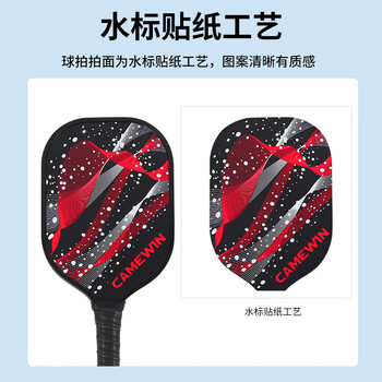 凯威（CAMEWIN）匹克球球拍套装进阶碳纤维入门专业pickleball宇宙皮克球热压双拍
