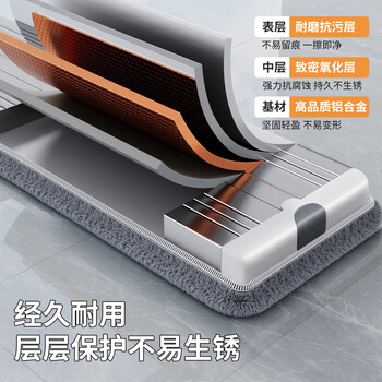 佳帮手平板拖把42cm共4块布杆长138cm免手洗家用一拖净2025两用拖布 佳帮手平板拖把42cm共4块布杆长138cm免手洗家用一拖净2025两用拖布