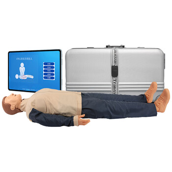 勤良高级智能无线版心肺复苏训练假人模型全身CPR人工呼吸急救训练模型（带平板电脑）软件系统QL/CPR20700