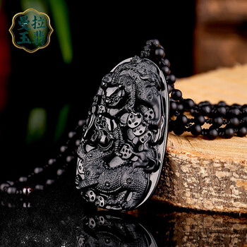 翡翠貔貅吊坠墨翠价格报价行情- 京东