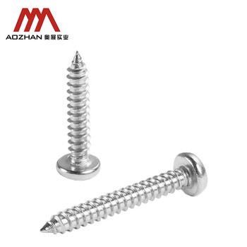 奥展实业（AOZHAN）304不锈钢GB845盘头十字槽自攻螺钉 M6.3 *22  10颗/包