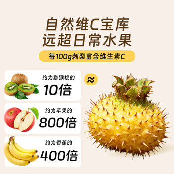 贡苑 冻干刺梨干100g 贵州原产手工脱刺含高VC大果干泡水喝果茶养生茶