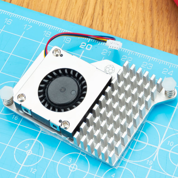 RASPBERRY PI树莓派5 官方原装散热器 铝制散热风扇Raspberry Pi 5 Official Active Cooler