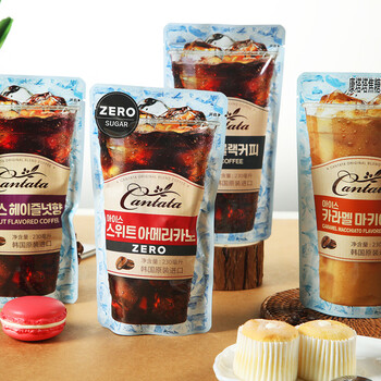 乐天康塔塔韩国进口 甜美式咖啡（无糖） 230ml*10袋/盒  美式咖啡 