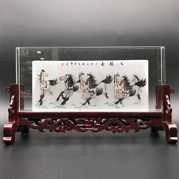 八骏图屏风价格报价行情- 京东