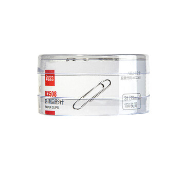 齐心(Comix)回形针/曲别针 镀镍金属 3#150枚 B3508 齐心(Comix)回形针/曲别针 镀镍金属 3#150枚 B3508