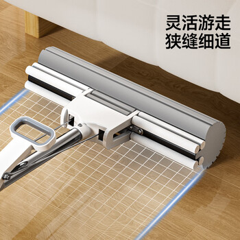 五月花胶棉拖把27cm1棉头滚轮式免手洗胶棉拖把吸水海绵家用拖地墩布 五月花胶棉拖把27cm1棉头滚轮式免手洗胶棉拖把吸水海绵家用拖地墩布