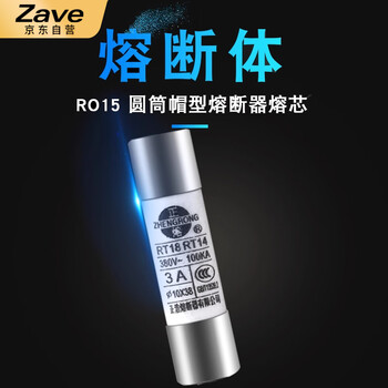 ZAVE 熔断器陶瓷保险丝管 R015 10*38  4A（5只）