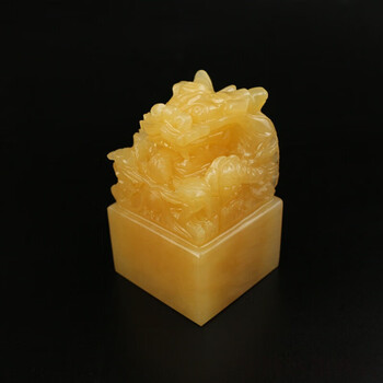 九龙印 6cm米黄玉仿古龙印龙印章秦始皇乾隆皇帝传国故宫龙头玉玺篆刻