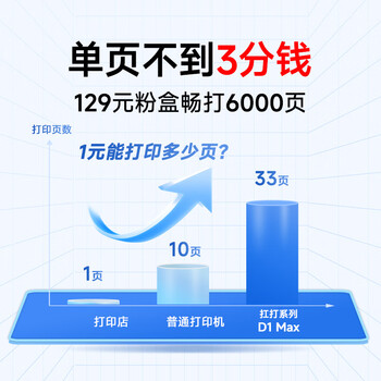 奔图（PANTUM）扛打系列D1 max 激光打印机办公 自动双面打印机  双面复印扫描无线一体机 大印量畅打6000页