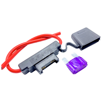 科睿才保险丝盒汽车防水 改装车用保险丝插座 保险丝座 大号8号线（100A） Q1000021