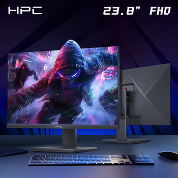 HPC23.8英寸家用监控显示屏100Hz 99%sRGB广色域 HDMI 可壁挂 办公影娱电脑显示器HH24FV