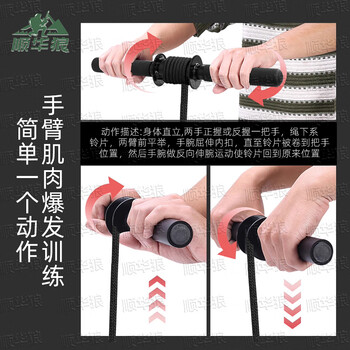 顺华狼 千斤棒小臂训练器臂力器练力量千斤棒卷绳器羽毛球前臂手臂锻炼 顺华狼 千斤棒小臂训练器臂力器练力量千斤棒卷绳器羽毛球前臂手臂锻炼