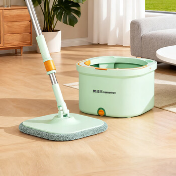 美添乐（HoMettler）净污分离旋转拖把家用一拖净2026免手洗平板拖把3拖布带桶一套