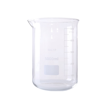 弋科仪（YIKEYI）烧杯高硼硅玻璃量杯实验杯耐高温带刻度杯加厚化学物流实验容器用品耗材5000毫升1个