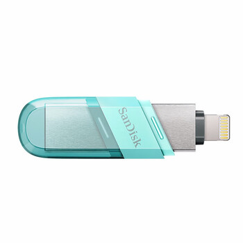 闪迪（SanDisk）128GB Lightning USB3.0 苹果手机U盘 豆蔻绿色 读速90MB/s MFI认证 iPhone/iPad手机电脑两用U盘