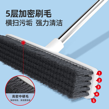 好媳妇清洁刷具 32CM加大硬毛地刷浴室长柄缝隙刷子卫生间刷地洗墙工具