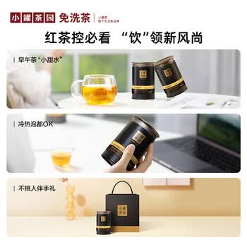 小罐茶园流金系列金骏眉60g罐装茶叶伴手礼 小罐茶出品