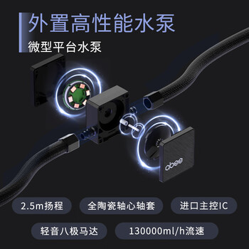 abee STEM360-4844II双路专用水冷散热器 AMD EPYC SP3 7002&7003系列 LGA4844 双路CPU均温设计