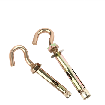 永利尚膨胀螺丝倒挂钩开口钩膨胀螺栓彩锌万能膨胀吊钩 M6*65（10个）