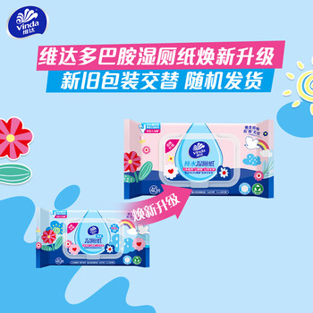 维达(Vinda)湿厕纸 家庭装40片*10包 多巴胺系列洁厕 湿纸巾可冲散 新旧随机 维达(Vinda)湿厕纸 家庭装40片*10包 多巴胺系列洁厕 湿纸巾可冲散 新旧随机