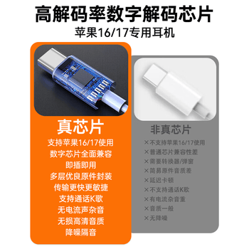 WITGOER【热销1000万+柏林音质】有线耳机type-c适用苹果17/16/15/promax/ipad/iphone/plus平板usb-c/air